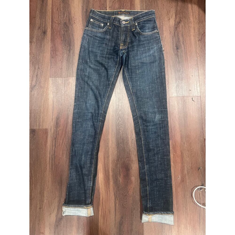 Nudie Jeans Co. – Distressed Indigo Raw Denim – Slim Tapered Women’s 26